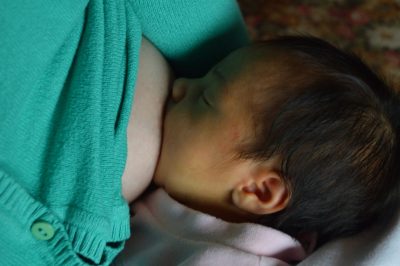 baby breastfeeding