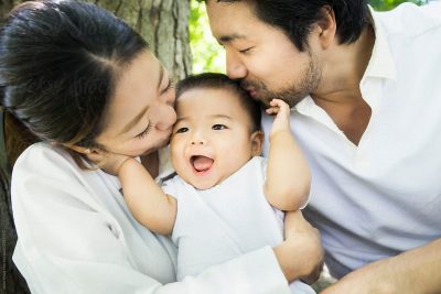 baby and family